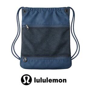 Lululemon Drawstring Backpack Mesh Front Zip Pocket